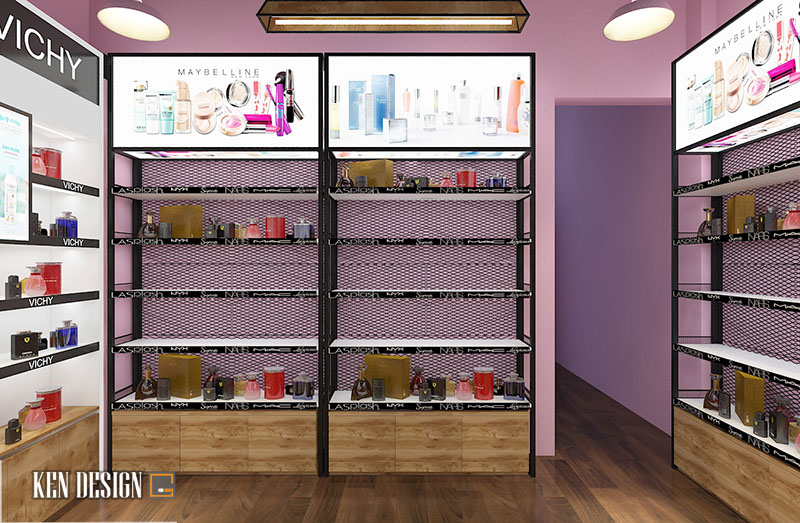 Thiết kế shop mỹ phẩm Mặt Hoa Da Phấn
